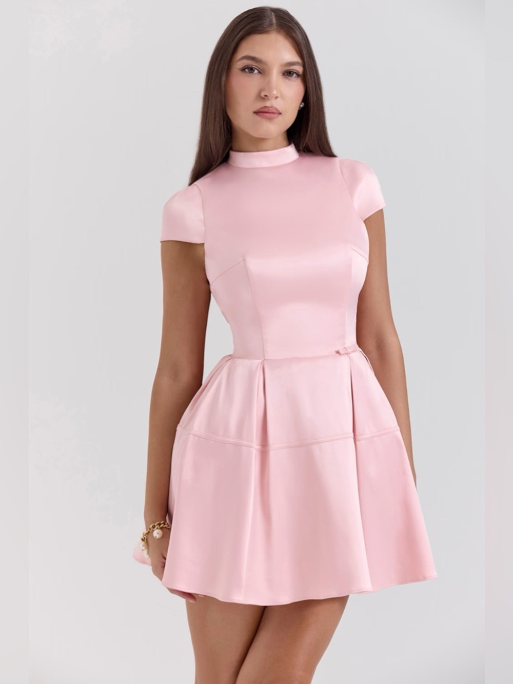 House of CB Saida Parisian Pink Backless Mini Dress